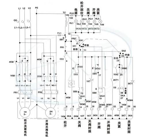 盲板閥控制原理圖